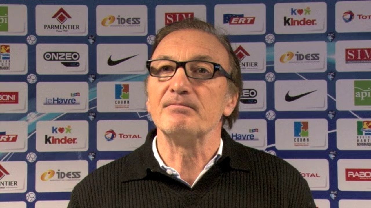 Après HAC - Tours (2-2) réaction d'Erick Mombaerts