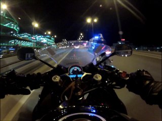 CBR250R Night riding (gopro hero 2 ) 1080p