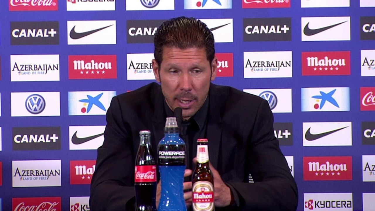 Simeone: ''Nadie me ha dicho que Courtois no podrá jugar''