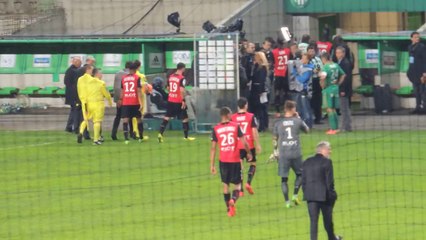 18/04/14 : ASSE-SRFC : le salut des joueurs