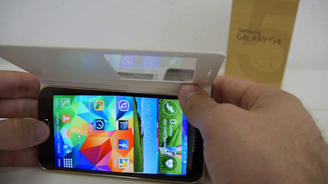 Samsung Galaxy S5 S View Cover im Hands On [Deutsch]