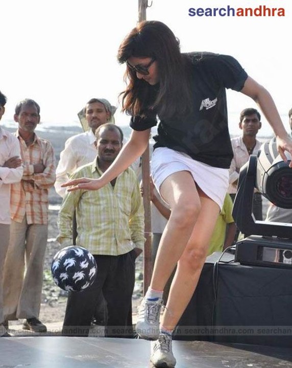Bollywood Hot Babe Sherlyn Chopra & Pooja Chopra in Black T-Shirt & Short Dress looks Hot At Red Bull Free Style Event