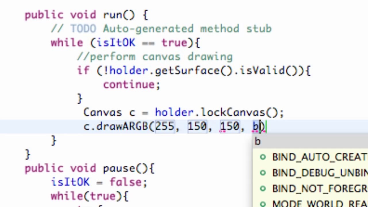 Learn Android Tutorial 1.30-  Canvas Lock, Draw, and Post