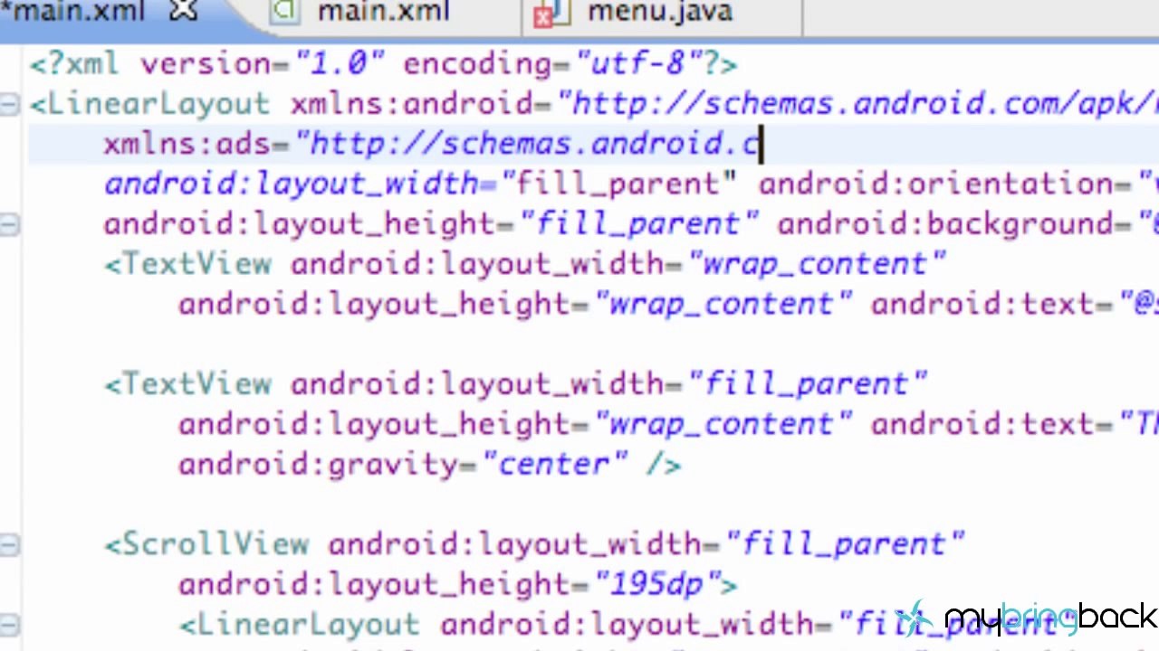 Android- Finishing Touches 3- Adding an Ad in XML Layout