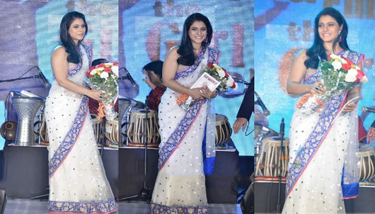 Kajol Devgan looks Gorgeous & Awesome in White Saree at fundraiser fashion show for "Save and Empower the Girl Child" foundation