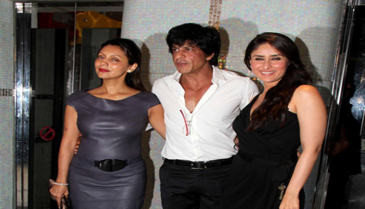 Gauri Khan Shahrukh Khan & Kareena Kapoor At Bollywood Movie Ra One Promotion Event