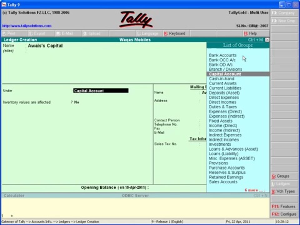Tally Part 9 - Urdu Tutorials