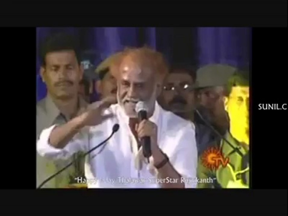 Inspirational Speech By Rajini