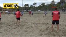 Plaj futbolu milli takımı Alanya'da kampa girdi