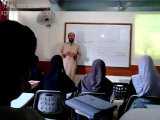 Bashir uddin Delivering his presentation about one of the living system of bachelors at KIIT Karachi..