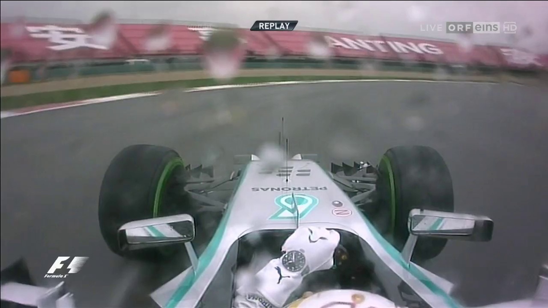 F1 2014 China GP Qualifying Q3 Lewis Hamilton Pole Position Lap Onboard HD