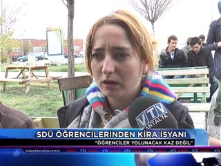 Isparta'da öğrencilerin kira isyanı