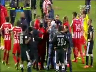 pagritianews.gr :ΠΑΟΚ vs ΟΛΥΜΠΙΑΚΟΣ 16-04-2014 επεισοδιο Μανιάτη με Κατσουράνη