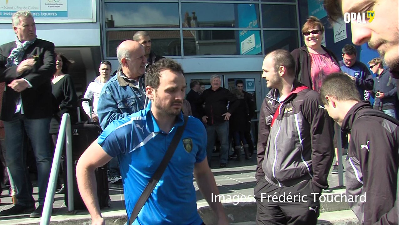 accueil de l'USDK par les supporters