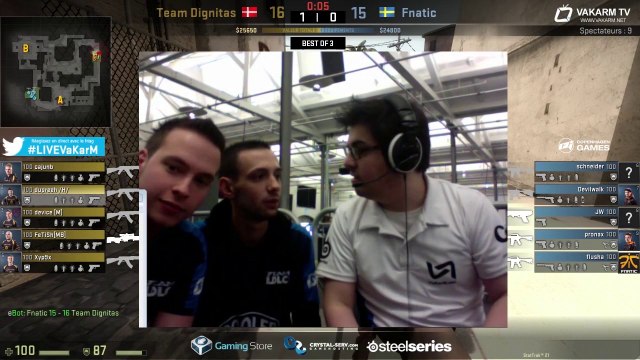 Team-LDLC en direct après la victoire contre Titan - Copenhagen Games 2014