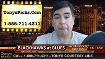 NHL Playoff Pick Game 2 St Louis Blues vs. Chicago Blackhawks vs. Odds Prediction Preview 4-19-2014