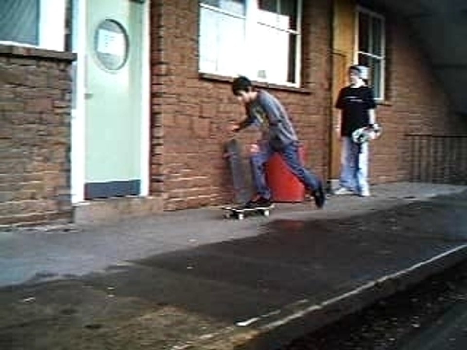 Skateboarding Nose grab