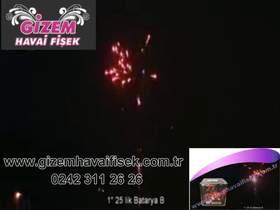 25 Atar İthal Havai Fişek Bataryası