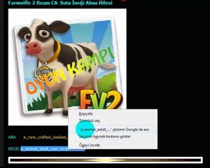 Farmville 2 Ream CA  Sutu İneği Alma Hilesi