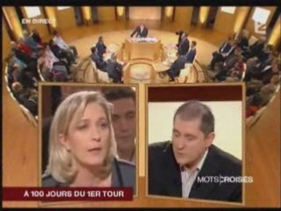 FN - Marine Le Pen - Mots croisés - Débat 06/01/2007