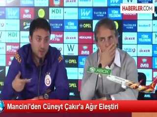 Mancini, Cüneyt Çakır'ın Yönetimini Eleştirdi