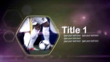 Soccer Slow Motion - After Effects Template