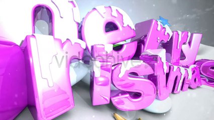 3D Christmas Wishes - After Effects Template