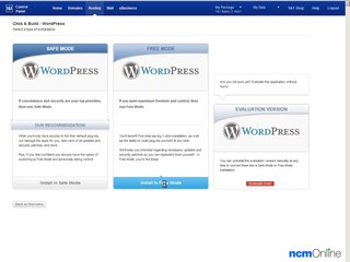 How to install WordPress on 1&1 web hosting