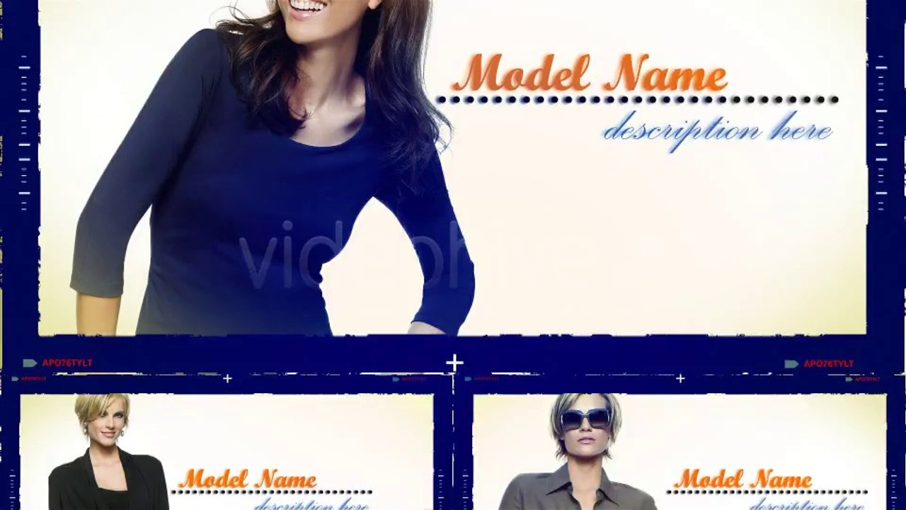 Model Slide Show - After Effects Template