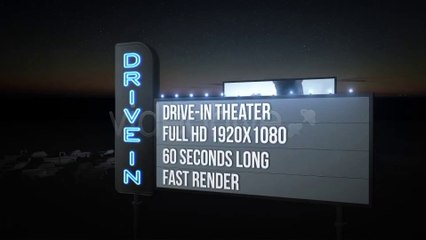 Drive-In Cinema Theater Display - After Effects Template