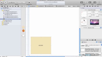 Learn Xcode 4 Tutorial iOS iPad iPhone 1.21 Object Orientation & Sizing