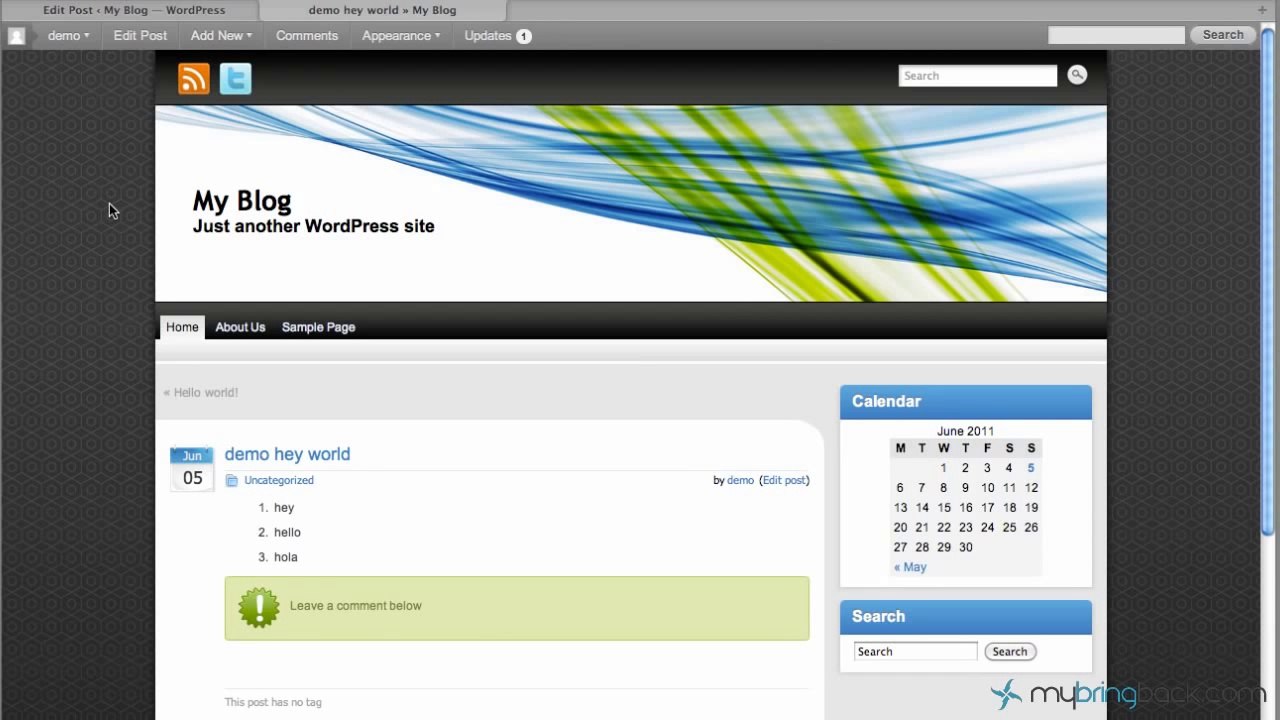 Learn Wordpress 5- Adding Content with Posts