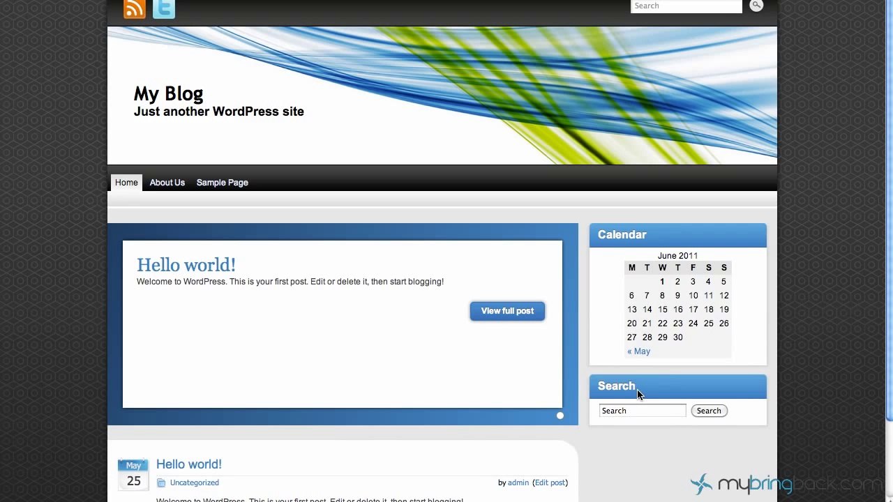 Learn Wordpress 4- Pages and Widgets