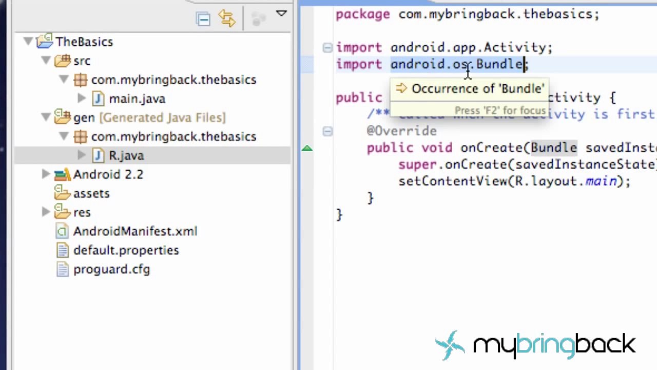 Learn Android Tutorial 1.2- Setting up a Project and Explaining how to import an Image