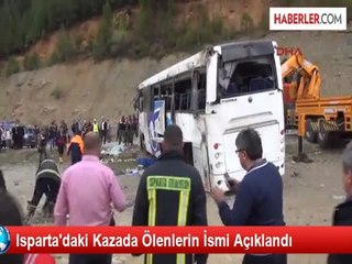 Isparta'daki Kazada Ölenlerin İsmi Açıklandı