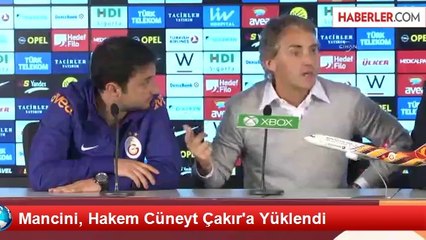 Mancini, Hakem Cüneyt Çakır'a Yüklendi