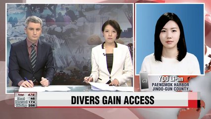 Divers gain access into Sewol ferry