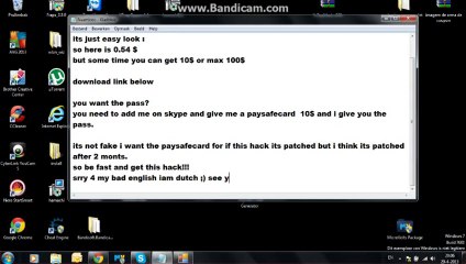 PaySafeCard Generator April  2014Working