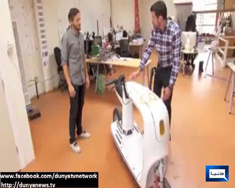 folded motorcycle