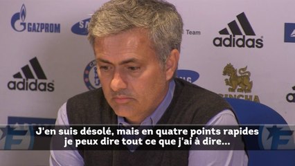 Quand Mourinho "félicite" l'arbitre après une défaite