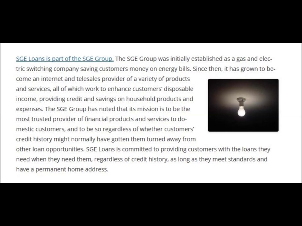 SGE Loans | UK-Based Loan Broker