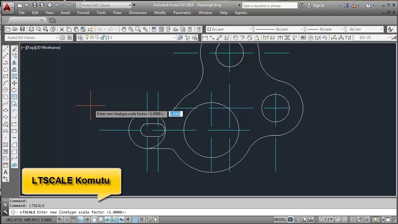 AutoCAD 2 boyutlu çizim uygulamaları-1