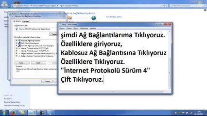 DNS Ayarlarını Değiştirme(Yasaklı Sitelere Girebilme) - Bilgisayar Dersleri