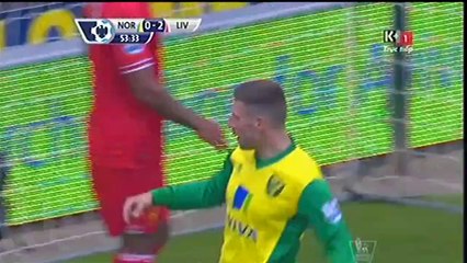 EPL: Norwich City 1-2 Liverpool (Gary Hooper - 54')