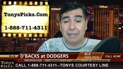 MLB Pick LA Dodgers vs. Arizona Diamondbacks  Odds Prediction Preview 4-20-2014