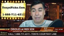 Boston Red Sox vs. Baltimore Orioles Pick Prediction MLB Odds Preview 4-20-2014