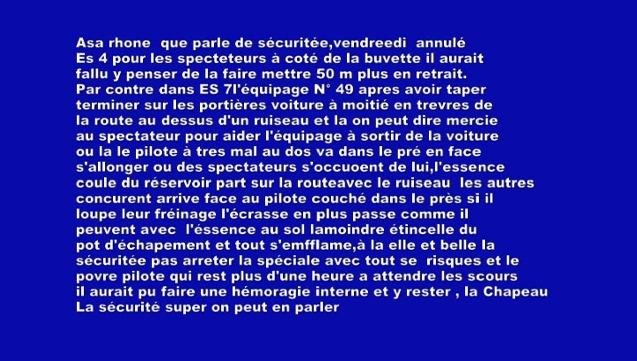 Sécuritée Lyon Charbonnières 2014