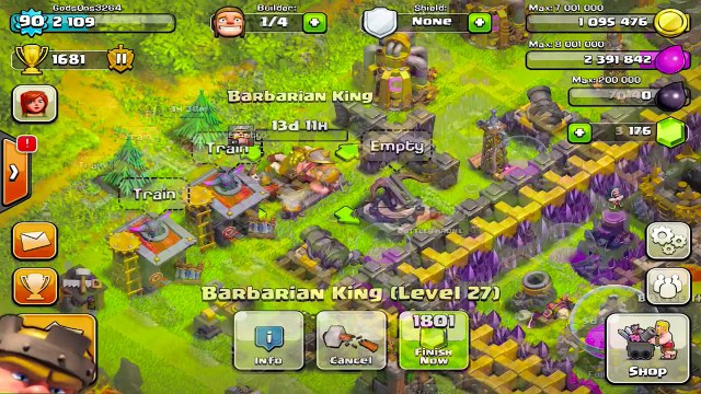 PlayerUp.com - Buy Sell Accounts - Clash of clans - Buying level 30 Barb king upgraded MAX(1)
