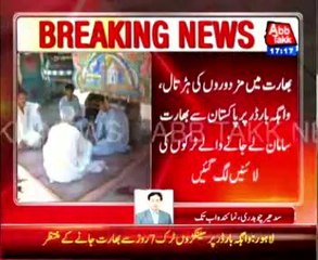 Laborers strike in India causes long truck queues at Wagah