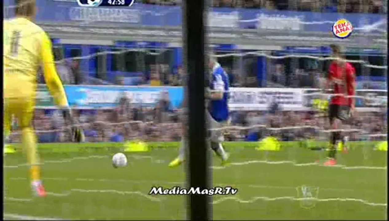 هدف ايفرتون الثاني في مانشستر يونايتيد - تعليق حفيظ الدراجي - 20/4/2014